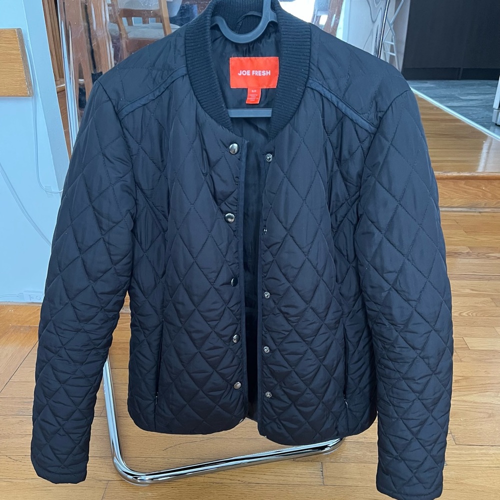 Joe Fresh Black Quilted Jacket